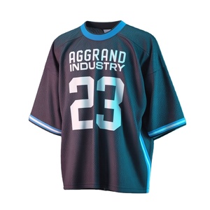 2025 Men's Casual Streetwear knitted Jersey <b>T</b>-<b>Shirt</b> Summer Loose Short Sleeve <b>V</b>-<b>Neck</b> Sportswear Mesh Jersey <b>T</b>-<b>shirt</b> for men - Product Image 6