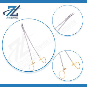 Finochietto Porte-aiguille manuel Mâchoires en carbure de tungstène 215mm de long en acier inoxydable chirurgical Fabricant d'instruments certifiés CE - Product Image 4