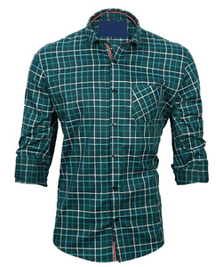 2025 nouveauté hommes Vintage imprimé fleuri flanelle robe chemise 100% coton simple bouton fermeture écologique OEM Service - Product Image 2