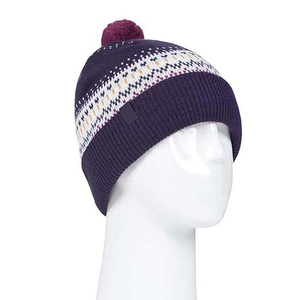 Gorro de Punto Jacquard Unisex con Pompón, Diseño 2026, Patrón Geométrico, Gorro Casual de Invierno, 100% Acrílico, para Adultos - Product Image 3