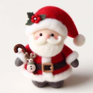 Minifiguras de Papá Noel ecológicas: adorables, pequeñas y perfectas para decoraciones navideñas - Product Image 6