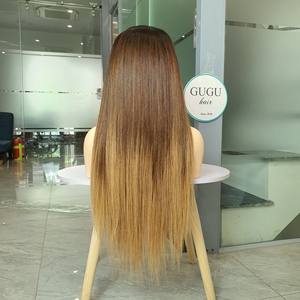 Vietnamien 100% perruque de cheveux humains 22 pouces os droit Ombre couleur pas d'enchevêtrement pas de perte teint avec prix de gros - Product Image 2