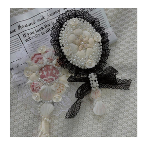 ชุดอุปกรณ์เสริมสำหรับการเดินทางเคสกระจกและหวีเปลือกหอยโดยผู้ส่งออกเวียดนามข้อมูลทองคำ99สำหรับคอลเลกชันของขวัญริมทะเล - Product Image 5