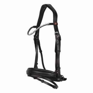 Vente en gros de bride en cuir pour cheval équestre de haute qualité en noir et marron Nouvelle bride de haute qualité en noir et marron - Product Image 6