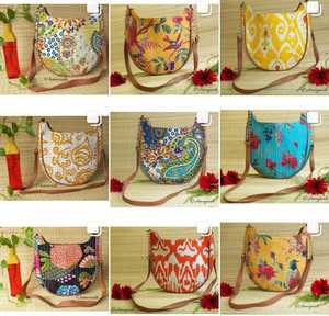 Bolsos Kantha de Algodón Estampado Estilo D, Hechos a Mano, Vintage, con Bordado y Patchwork de Alta Calidad - Product Image 6