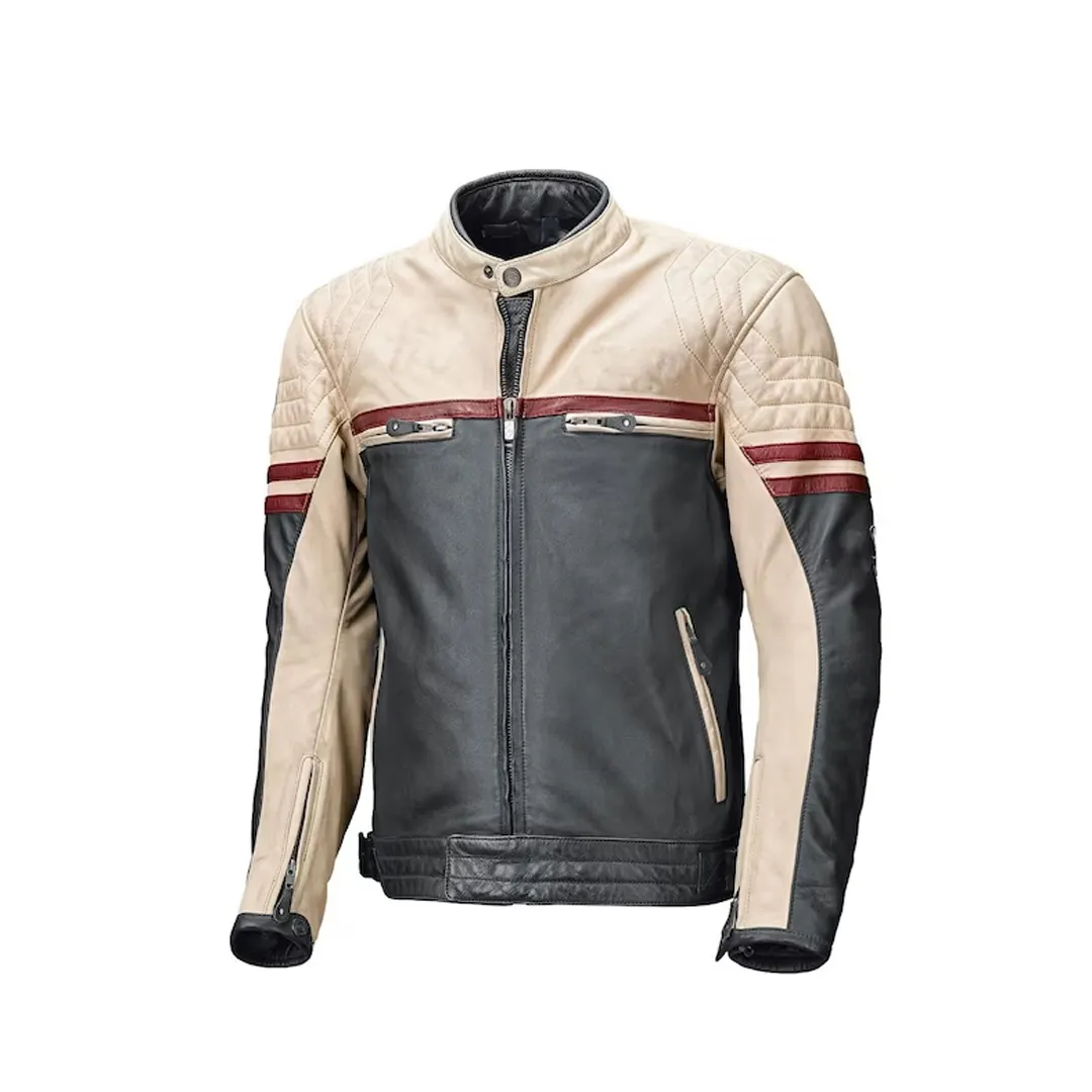 Vintage Cafe Racer Retro Motorfiets Lederen Jas Perfect Biker Street Wear Jack/Dubbele Steek Volledig Gevoerd Met Polyester