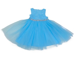 Robes de soirée élégantes pour filles Little Adventures, grande taille 5-7 ans, robe de bal en mousseline de soie rose avec nœud - Product Image 4