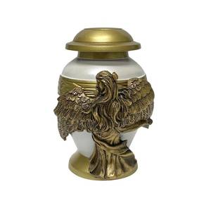 Urna Conmemorativa de Alas de Ángel, Urna Pequeña para Cenizas, Ángel para Guardar Algunas Cenizas, Urnas de Aluminio para Humanos - Product Image 4