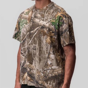 Camiseta de manga corta con patrón de camuflaje para hombre a la moda-Camiseta de camuflaje duradera y cómoda para uso durante todo el día - Product Image 5