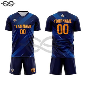 Maillots de football hommes maillots de football vierges ensemble chemises de football hommes uniformes de football vêtements de football équipe nom numéro meilleure qualité - Product Image 3