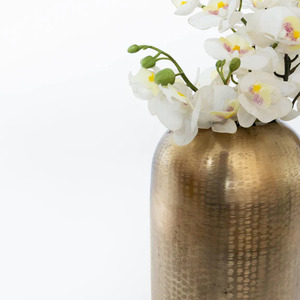 แฟนซีออกแบบทองเหลืองแจกันดอกไม้ตกแต่งสําหรับบ้านและโรงแรมตกแต่งโต๊ะทองสําเร็จรูปแจกันโลหะดอกไม้ - Product Image 2