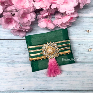 Enveloppe Shagun en tissu poly soie de conception ethnique faite à la main pour mariage Enveloppe cadeau pour occasion - Product Image 3