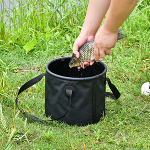 Hot Bán 10L/20L Xách Tay Không Thấm Nước Bền Thân Thiện Với Môi Ngoài Trời PVC Gấp Câu Cá Xô - Product Image 3