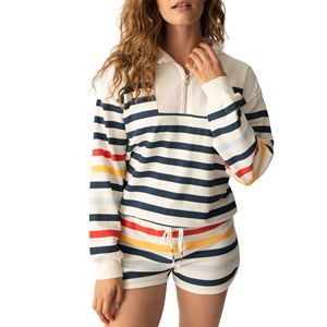 Sweat-shirt à capuche décontracté pour femme en tricot côtelé surdimensionné pour l'hiver - Product Image 1