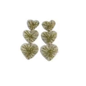 Pendientes con cuentas de semillas de vidrio para uso étnico y moderno - Product Image 6