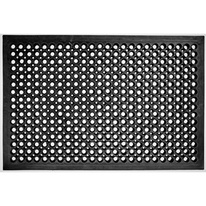 Zerbino Reversibile MONA Nero 90x150x1.2cm per Esterni con Motivo ad Anelli Jet-Line Stile Moderno per Ufficio e Cucina - Product Image 3