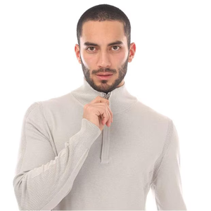 OEM Personnalisé Élégant Confortable Quotidien Sweat-shirt à Manches Longues Sweat-shirt en Coton Lourd Demi-fermeture Éclair Pull-over Sweat-shirt - Product Image 3