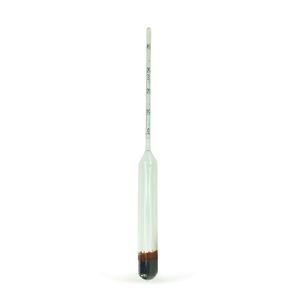 Alcoholímetro AEK-Tech 0-40, Hidrómetro Modelo 0-40-K102.019, Vidrio de 19.8cm con Estuche Protector de Plástico para Elaboración de Cerveza y Destilación - Product Image 1