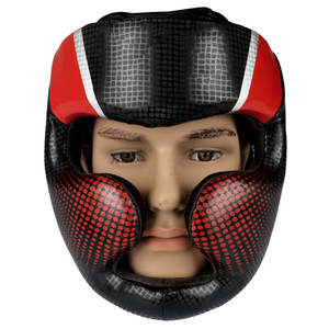 Protector Facial de Cuero de Alta Calidad Personalizado de Fábrica, Protector de Cabeza Profesional para Boxeo y MMA con Logotipo Personalizado - Product Image 1