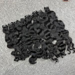 Peluca de pelo vietnamita virgen 100% con cierre de encaje HD Onda natural Opciones de estilo dirigidas largas y rectas para mujeres Bla - Product Image 5