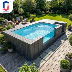 Piscine hors sol en conteneur, directement de l'usine, pour la famille, le jardin, adultes et enfants, montage facile, utilisation extérieure durable. - Product Image 1