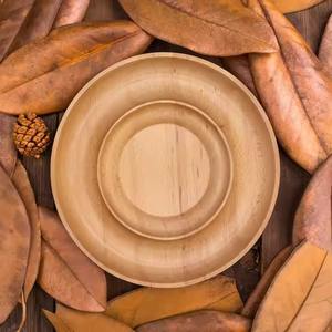 Plateau en bois de bambou durable pour servir des aliments de thé de cuisine écologique et léger avec poignées latérales - Product Image 3