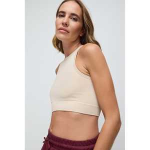 เสื้อครอปแขนสั้นลำลอง ผ้าชีฟองถัก ปักโลโก้ด้านหน้า คอทรงกลม ทรงปกติ เหมาะสำหรับฤดูใบไม้ผลิและฤดูใบไม้ร่วง - Product Image 2