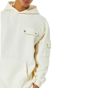 Ensemble de survêtement unisexe 2 pièces personnalisé pas cher pour l'hiver, en coton, coupe oversize, avec pantalon cargo et sweat à capuche, style sportswear de designer - Product Image 2