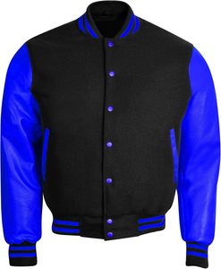 Veste universitaire d'hiver de luxe pour hommes femmes peau de vache en cuir patchs personnalisés CollegeBaseballjacket pour hommes livraison DDP - Product Image 2