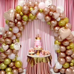 Ghirlanda di Palloncini Fai-da-Te con Palloncini in Lattice Metallizzati <span class=keywords><strong>Oro</strong></span> e <span class=keywords><strong>Oro</strong></span> Rosa per Matrimoni, Compleanni, Addii al Nubilato, Baby Shower - Product Image 5