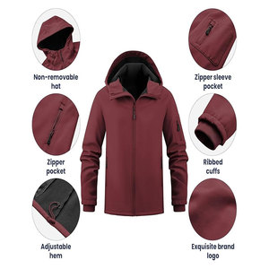 <b>Lightweight</b> Men's Vintage <b>Denim</b> Softshell Windbreaker <b>Jacket</b> Stand Collar Waterproof Eco-Friendly Custom Casual Sports Winter - Product Image 3