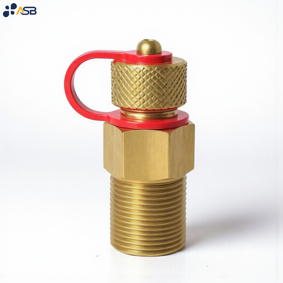 Certified HVAC Testing Point Test Plug - Nordel Core Brass