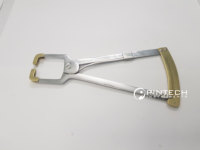 Instrument optique large avec garantie d'un an avec embouts de contact en nylon de construction en acier inoxydable à échelle en laiton de 0 à 19mm