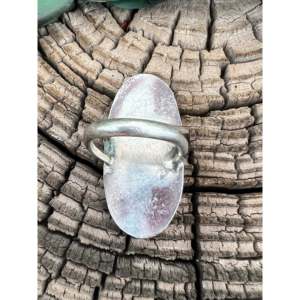 Anillo Vintage Navajo Hecho a Mano con Incrustaciones de Piedras Preciosas, Coral y Plata de Ley, Talla 6, Anillo de Uso Diario - Product Image 3