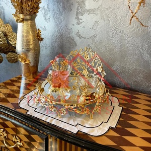 Giá Đỡ Bánh Bằng Kim Loại Bán Chạy Nhất Để Trang Trí Tiệc Cưới Giá Đỡ Tất Cả Bánh Thiết Kế Mới Màu Vàng Để Trang Trí Tiệc Sinh Nhật - Product Image 6