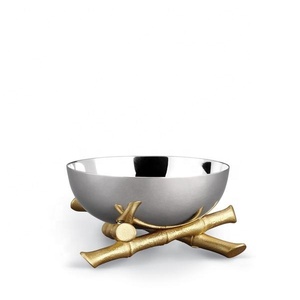 New Design Gold Platted Metal Bowl <b>for</b> Table <b>Decoration</b> Most Luxuries Metal Gold Plated Bowls <b>for</b> Table <b>Decors</b> and <b>Kitchen</b> Use - Product Image 3