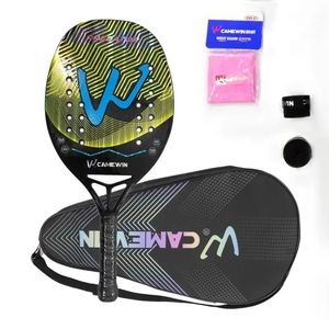 ไม้เทนนิสชายหาดแบบมืออาชีพทำจากคาร์บอนไฟเบอร์พร้อมถุงน้ำหนักเบาทนทานด้ามจับนุ่มสำหรับการเล่นที่สะดวกสบาย - Product Image 4