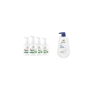 For <b>Foaming</b> <b>Hand</b> <b>Wash</b> 4 Count Aloe & Eucalyptus Whitening Moisturizing Gel Protects Skin From Dryness USA Origin - Product Image 2