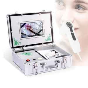 Analyseur de peau du visage portable authentique de 7 pouces à écran HD Machine de détection de problèmes de cheveux et de peau Équipement de beauté de haute qualité - Product Image 1