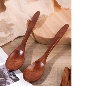 Cuillères à thé et à café en bois au design moderne, vente chaude, écologiques, plaquées or, personnalisées, artisanat Saniya pour la cuisine et les fêtes - Product Image 3