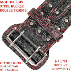 Cinturón de Levantamiento de Pesas de 10 mm, Cinturón de Protección para Fitness y Levantamiento de Pesas 2026, Cuero Genuino de Alta Calidad, Logotipo Personalizado Aplicado - Product Image 4