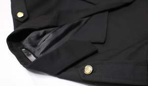 ชุดยูนิฟอร์มนักบินแบบ unisex สำหรับผู้ใหญ่ แขนยาว ผ้าโพลีเอสเตอร์ผสมวิสโคส ชุดคอสตูมฮาโลวีน ยี่ห้อ HSI - Product Image 2