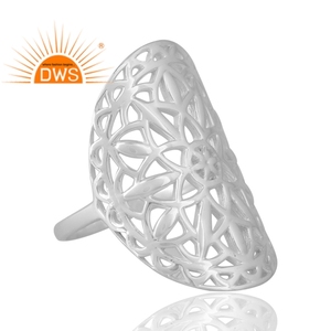 Handmade Design 925 Sterling Silver Cocktail Band <b>Ring</b> Custom Jewelry for Women Gift for Her <b>Indian</b> Jewelry Manufacturer - Product Image 4