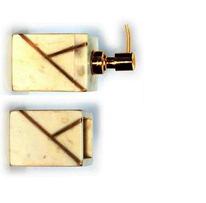 Ensemble de salle de bain en marbre blanc avec incrustations en laiton, fabriqué en Inde, design unique pour la maison, l'hôtel, utilisation en salle de bain, au meilleur prix de gros d'usine - Product Image 3