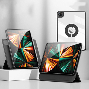 Cover per <span class=keywords><strong>iPad</strong></span> di design di fabbrica per <span class=keywords><strong>iPad</strong></span> 2021 cover posteriore trasparente 720 ruota smart cover magnetica con portamatite per <span class=keywords><strong>iPad</strong></span> Pro 11 2021 - Product Image 2