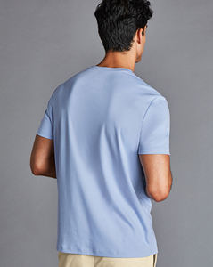 เสื้อกีฬาสำหรับผู้ชายแบบถักคอกลมระบายอากาศแห้งเร็วเสื้อกีฬาออกกำลังกายแขนสั้นเสื้อแร็กแลนพิมพ์โลโก้ได้ตามต้องการ - Product Image 5