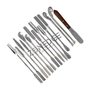 15 Uds espátula de laboratorio Mini Micro juego de cucharas Dental farmacia médica de acero inoxidable instrumentos médicos quirúrgicos dentales - Product Image 3