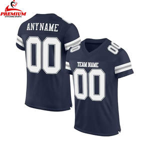 Camiseta de fútbol americano de malla de secado rápido con impresión por sublimación digital, camiseta de fútbol americano personalizada al por mayor para hombre - Product Image 2
