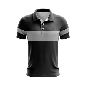 Factory Wholesale Summer Multi-color Fashion Embroidery Slim Style Plus Size Men's Polo T-<b>Shirts</b> - Product Image 4