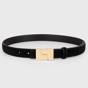 Ceinture en cuir véritable avec boucle ardillon Ceinture classique en cuir véritable de haute qualité pour hommes - Product Image 4